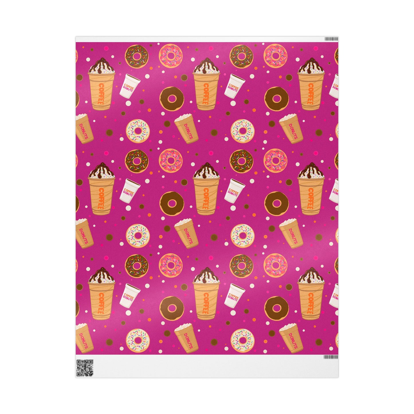 Dunkin Lovers gift wrap Wrapping Papers | Coffee Donut Pattern