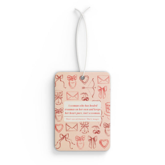 Inspirational Alchemist Car Air Freshener, Healing from Trauma Magic Scent, Essential Oils, Aromatherapy, Spiritual Gift