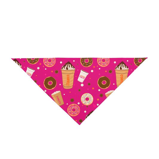 Pet Bandana - Dunkin lovers pet bandana, Dog Bandana, Cat Bandana, Pet Accessories, Gift for Pet Owners, Pet Fashion