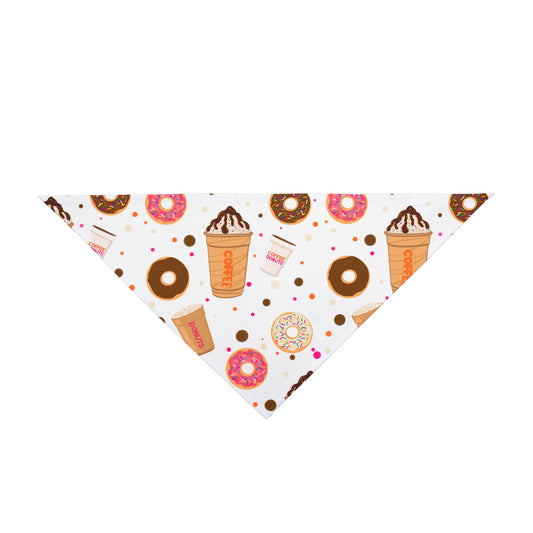 Pet Bandana - Dunkin lovers pet bandana, Dog Bandana, Cat Bandana, Pet Accessories, Gift for Pet Owners, Pet Fashion