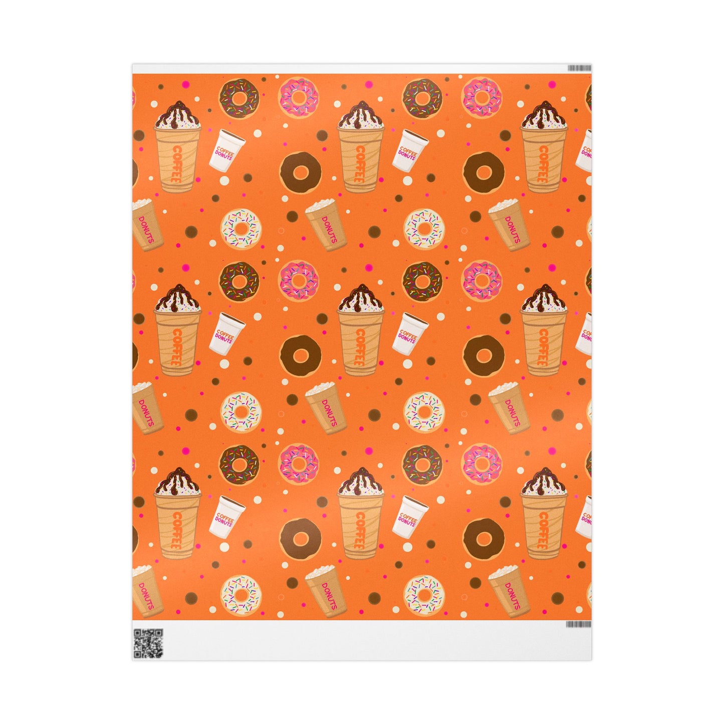 Dunkin Lovers gift wrap Wrapping Papers | Coffee Donut Pattern