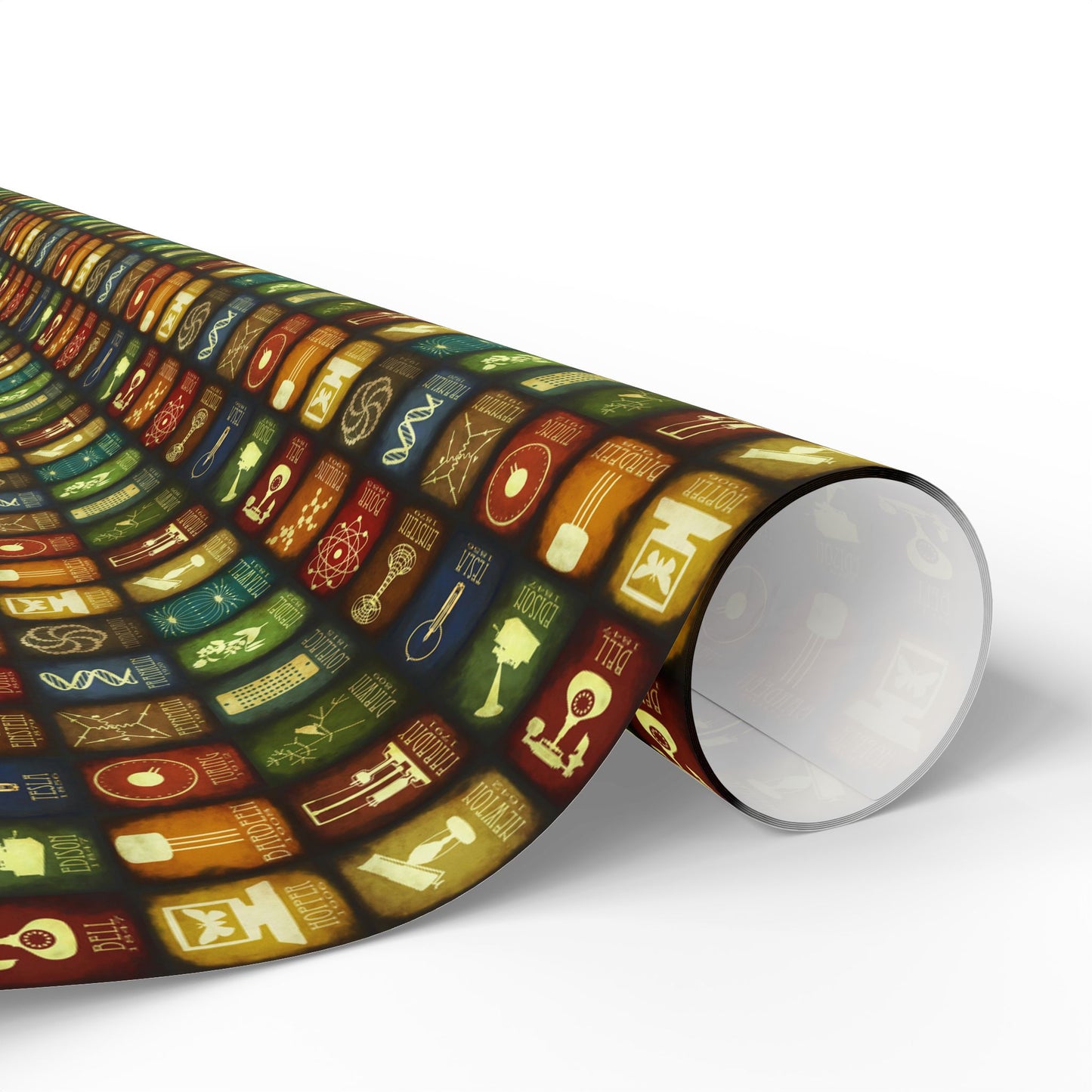 Science Pattern Wrapping Papers | Gift Wrap for Science Fans, Chemistry Icons